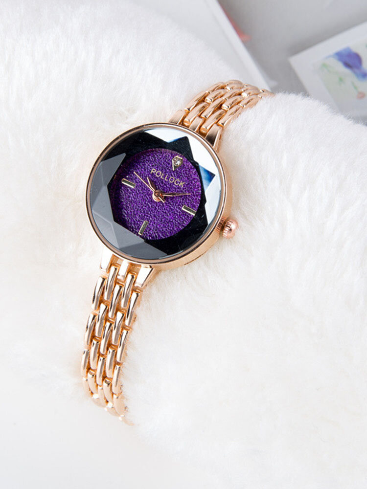 Fashion Womens Watches Trendy Rose Gold Thin Strap Colorful Dial Quartz Minimalist Watches for Women