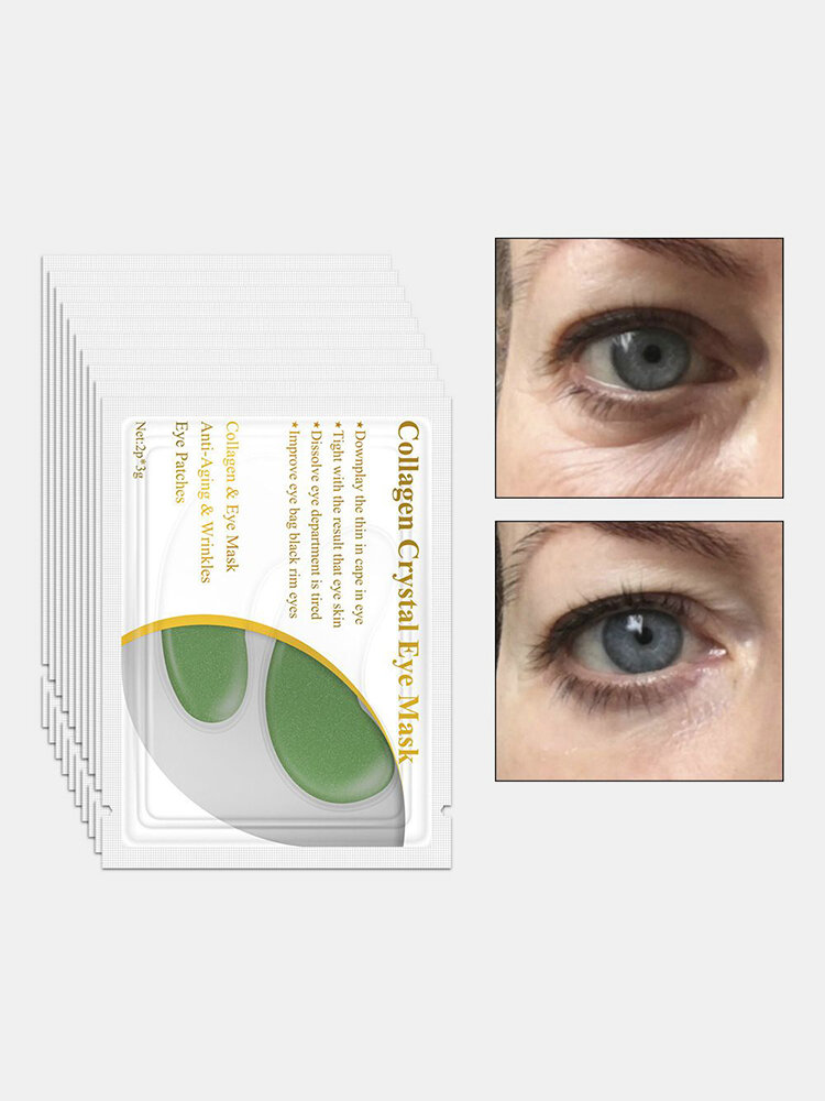 10 Pcs/ Pack Gold Collagen Eye Mask Remove Dark Circles Firming Anti-Wrinkle Eye Treatment Face Care