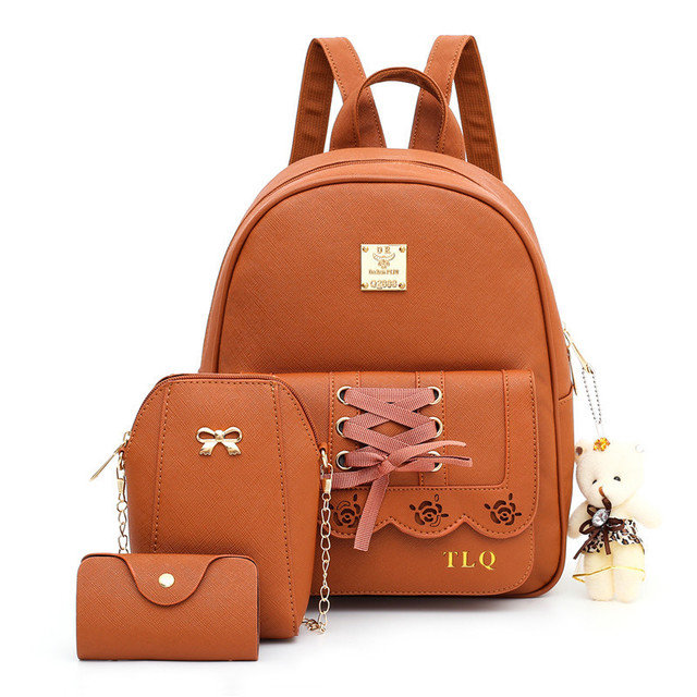 New Multi-piece Mother Bag Simple Wild Bag Female Backpack College Wind Female Backpack