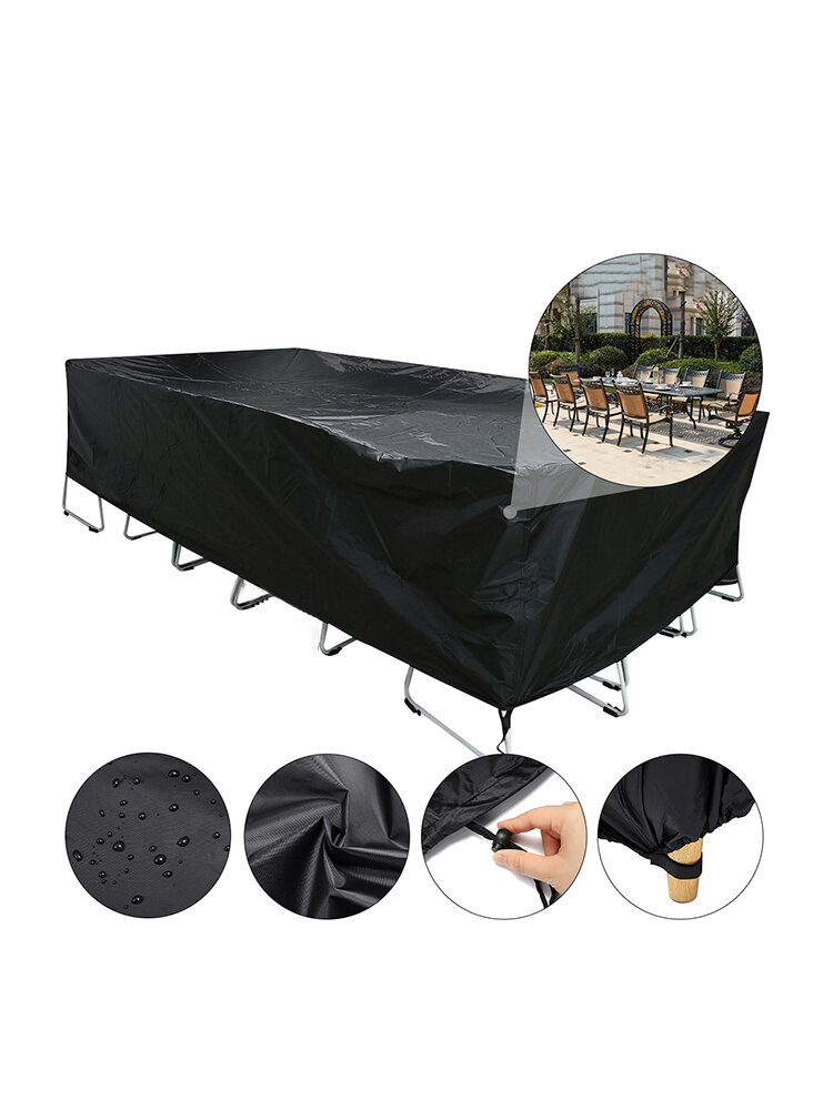 Essort Patio Furniture Covers, Extra Large Outdoor Furniture Set Covers Waterproof, Rain Snow Dust Wind-Proof, Anti-UV