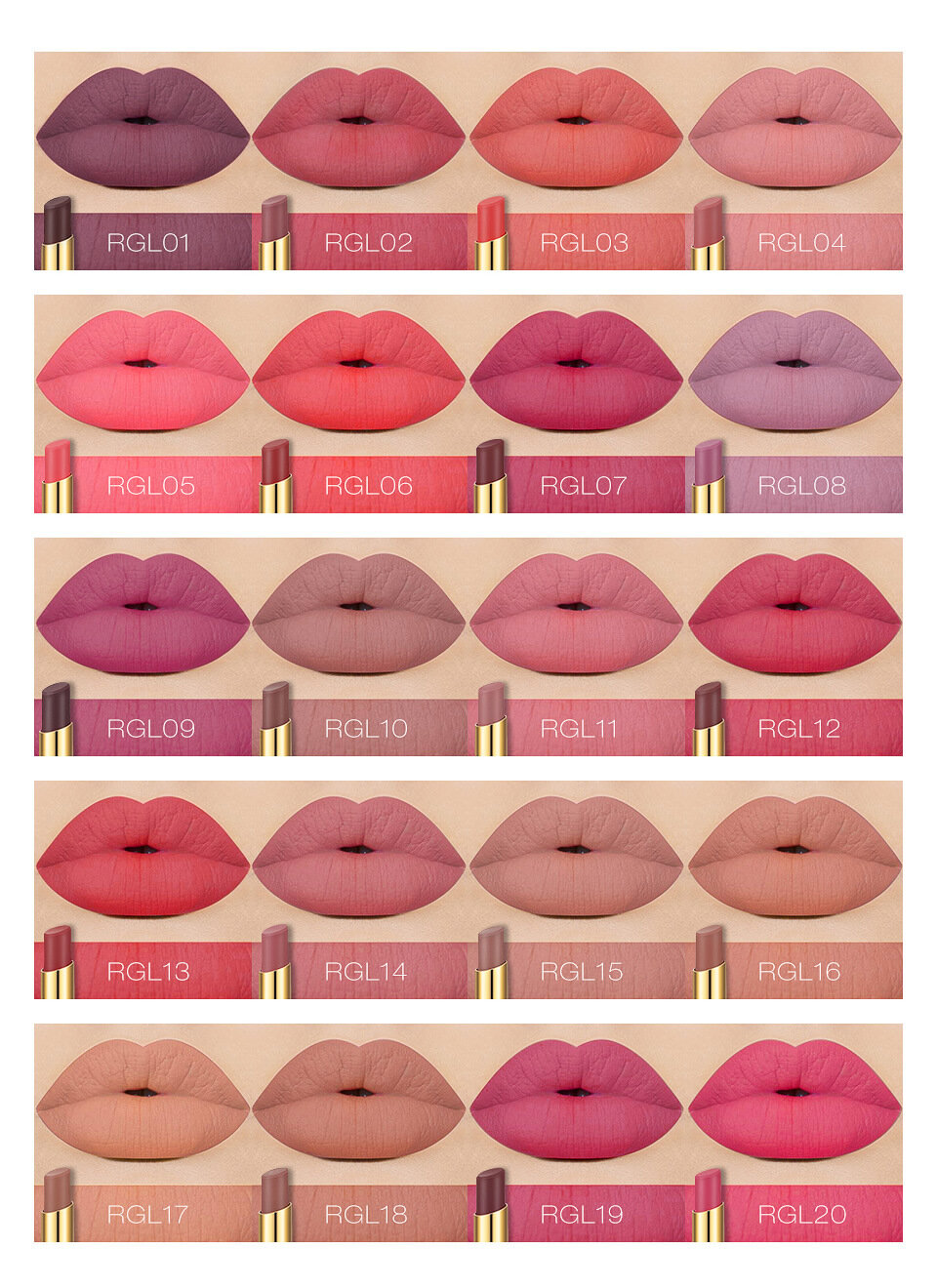 Matte Lipstick Makeup Long Lasting Lips Moisturizing Cosmetics