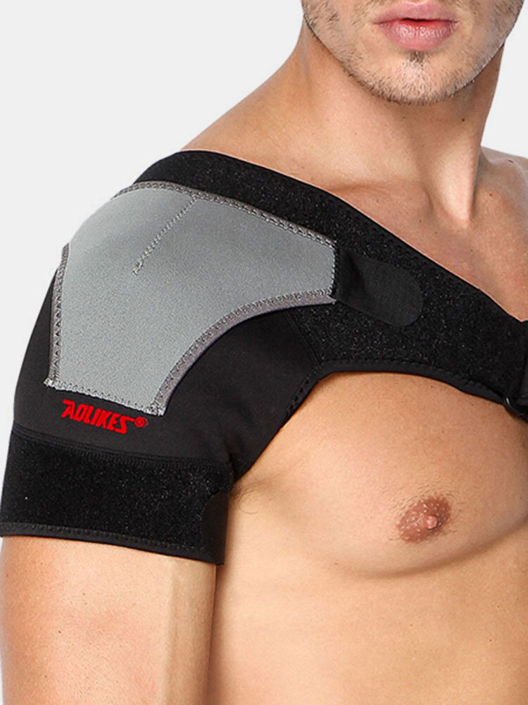 Mens Womens Adjustable Shoulder Brace Support Gym Fitness Safety Guard Compression Shoulder Pad