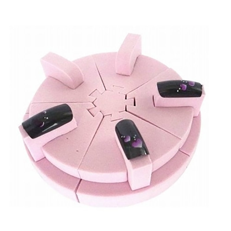 Pink Sponge Seat Nail Diplsy Stand Diy False Nailstip Practice Support Detachable Tools