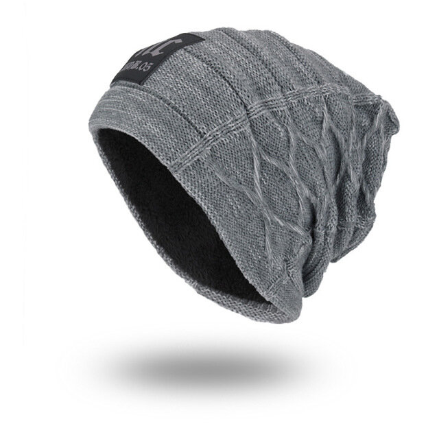 Men Women Knit Wool Hat Plus Warm Caps Nc Label Outdoor Beanie Hats