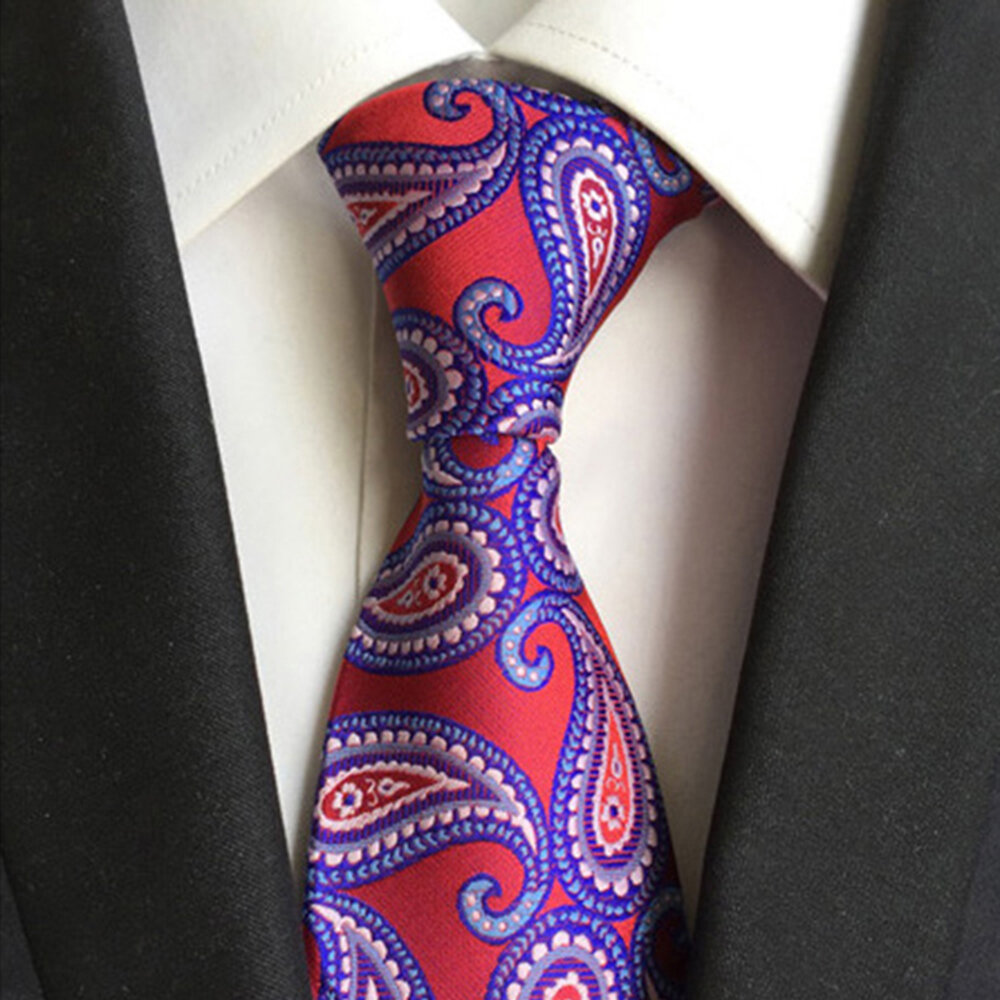 

8*145CM Casual Dress Professional Business Men's Tie Polyester Silk Jacquard Tie