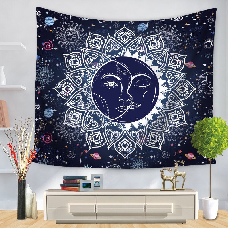 

Bohemian Mandala Tarot Constellation Wall Hanging Tapestries Home Living Room Art Decor Beach Towels