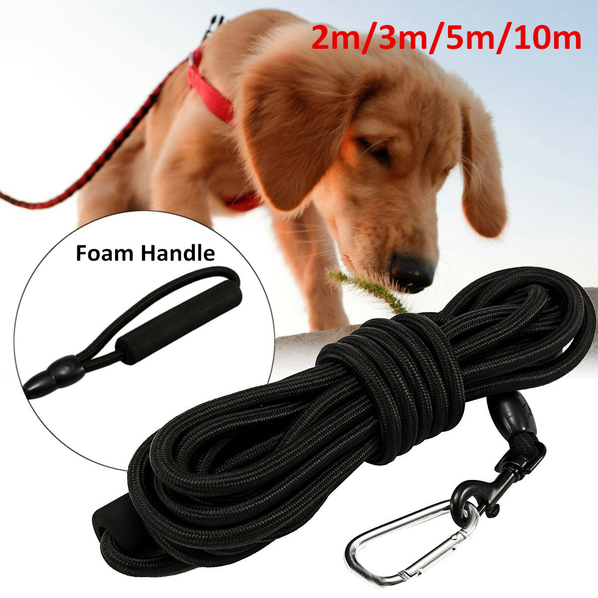 Pet Dog Nylon Rope Training Leash Lead Strap Adjustable Traction Collar Harness