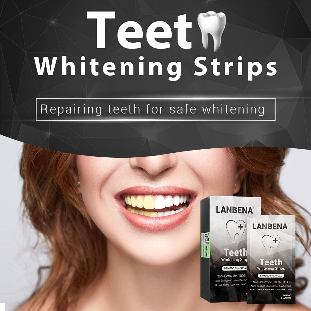 Teeth Whitening Strips Bamboo Charcoal Tooth Whitening Dental Stickers Repair Tooth Care