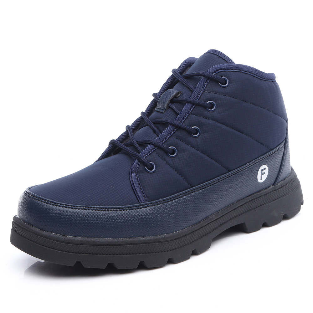 Men Waterproof Cloth Outdoor Slip Resistant Lace Up Casual Ankle Boots