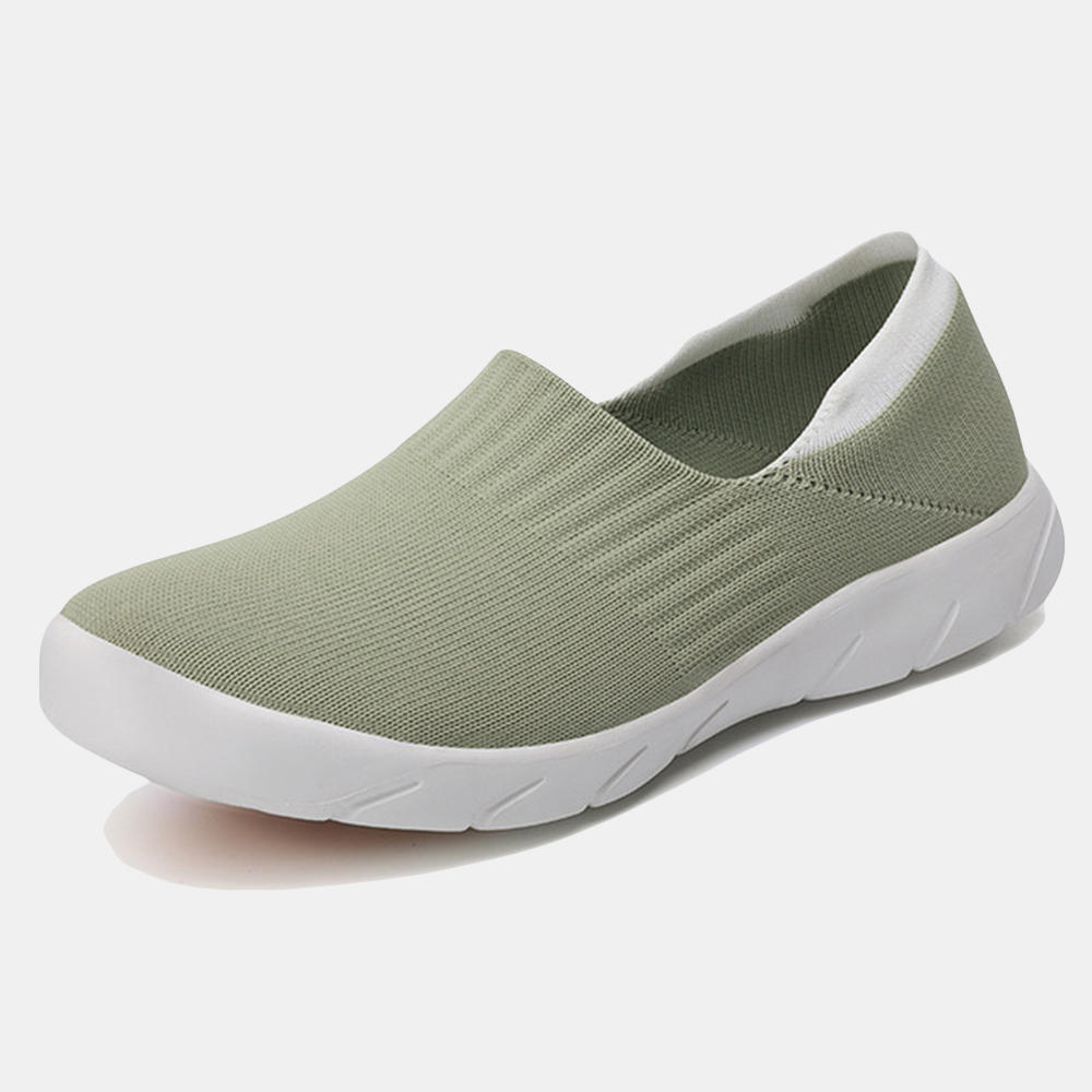 Lightweight Breathable Slip On Running Casual Mesh Shoes For Women