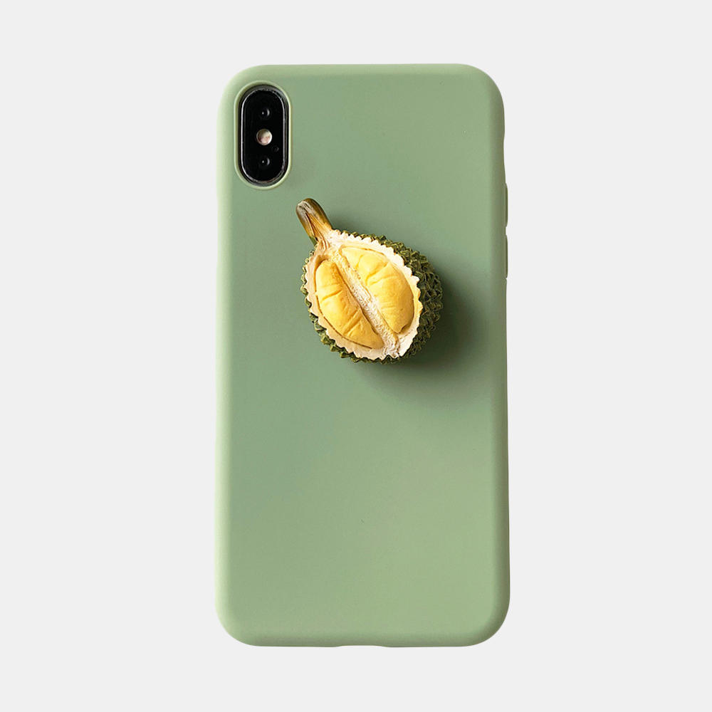 

Silicone Three-Dimensional Avocado Pattern iPhone Phone Case