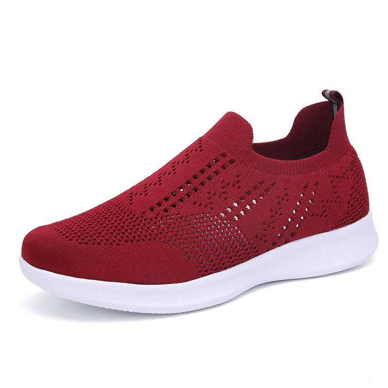 Women Mesh Comfortable Slip On Casual Running Casual Flat Shoes