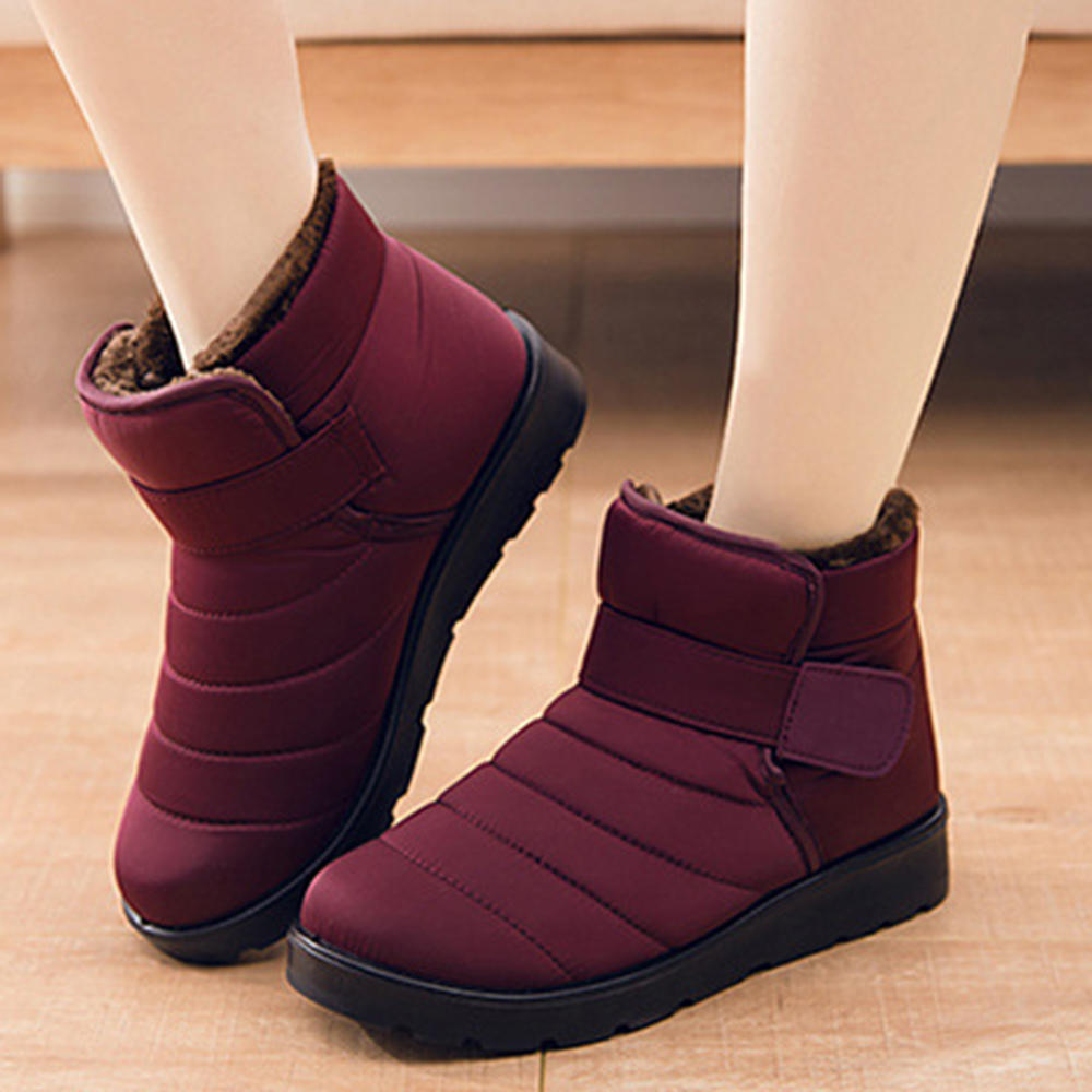 Waterproof Light Comfortable Warm Fur Lining Ankle Snow Boots