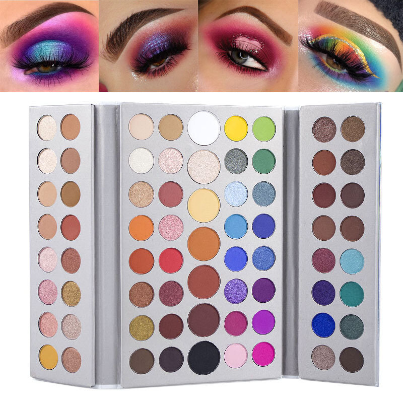 

71 Colors Nude Matte Eyeshadow Palette Rainbow Pearlescent Color Eyeshadow Long-Lasting Eye Makeup