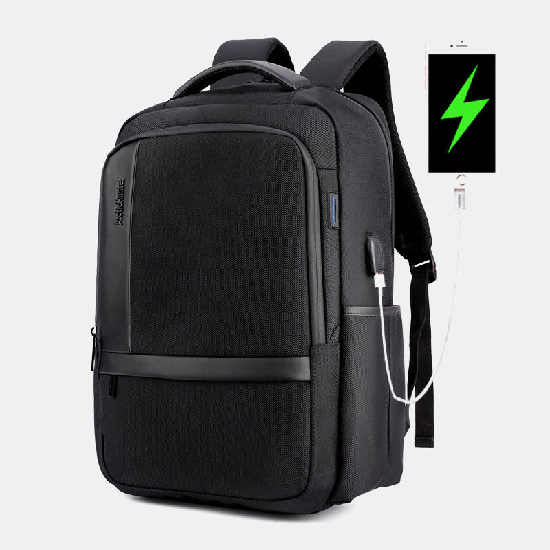 

Anti-theft Backpack With USB Charging Port Casual Travel Bag For Men, Blue;black;grey