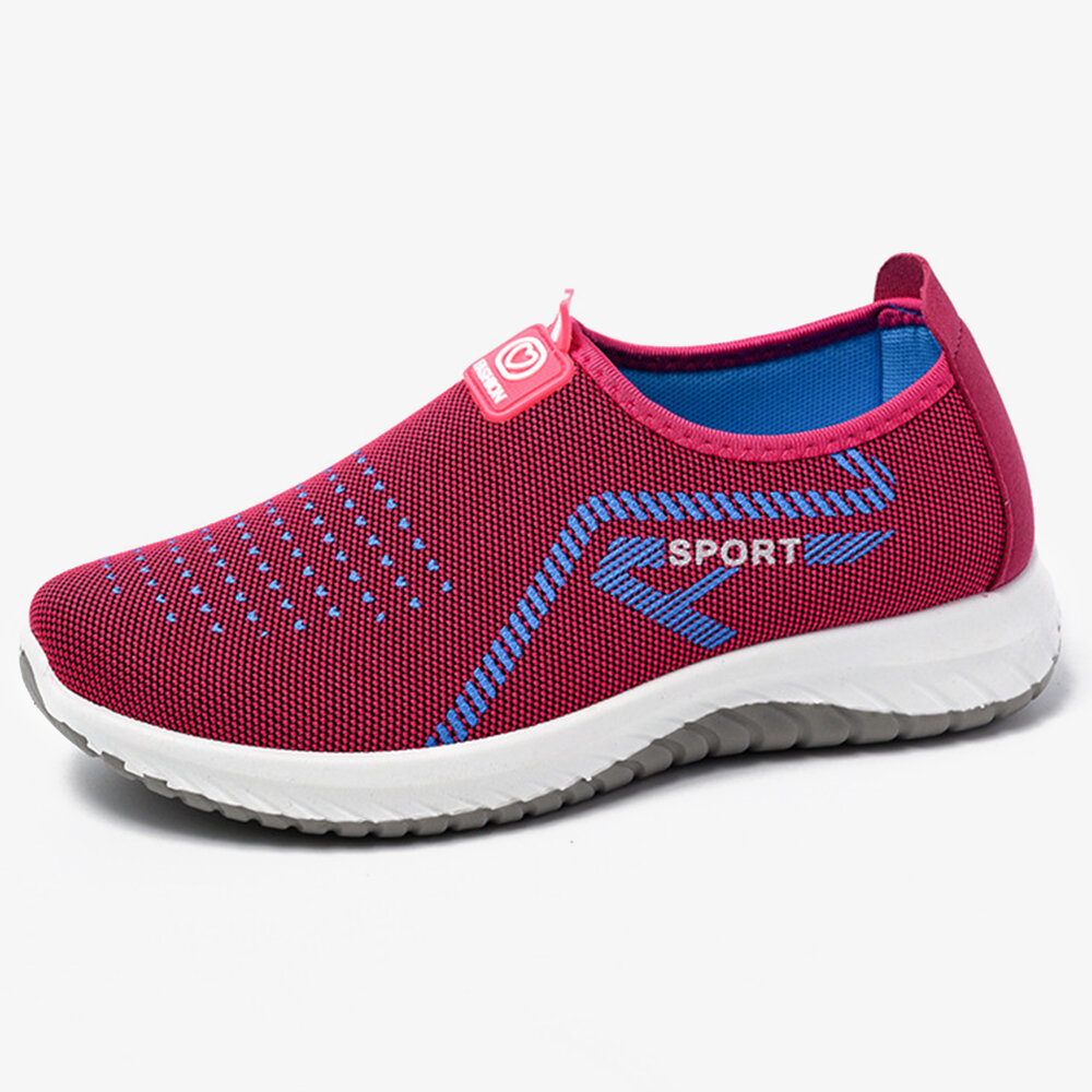 Women Sports Soft Light Breathable Mesh Non Slip Casual Shoes