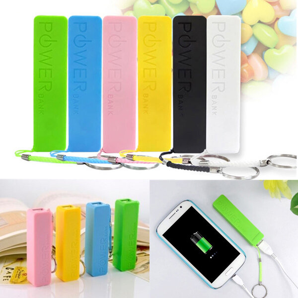 18650 Battery Charger DIY Box  Black/Blue/Green/Yellow USB Power Bank Case NEW 