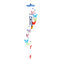 Butterfly Acrylic Wind Chime Campanula Sound Musical Instrument Outdoor Indoor Garden Sound  - Multi-color