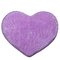 50x60cm Heart Shape Door Mat Bathroom Bedroom Floor Carpet - Violet