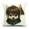 Cute Cartoon Dog Pillow Case Home Offcie Car Cushion Cover - B