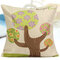 Personalized Printing Series Cotton Linen Pillow Case Home Sofa Office Square Cushion Cover - #2