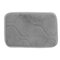 30x20cm Small Shape Non Slip Absorbent Coral Velvet Memory Foam Mat - Silver Grey