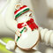1Pcs Gold Christmas Gifts Charms Tree Deer Snowflake Pendant - #3