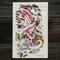 Colorful Fish Flower Pattern Totem Arm Back Temporary Tattoo Sticker Decal - B
