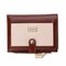 Women Candy Color Hasp Card Holder Short Wallet  - Coffee