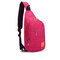 Nylon Waterproof Lightweight Sport Daily Chest Bag Mini Crossbody Bag For Men and Women - Rose
