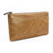 Geniune Leather Zipper Long Wallet Purse Card Holder 5.5'' Phone Case For Iphone Huawei Samsung - Khaki