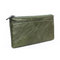 Geniune Leather Zipper Long Wallet Purse Card Holder 5.5'' Phone Case For Iphone Huawei Samsung - Green