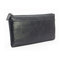 Geniune Leather Zipper Long Wallet Purse Card Holder 5.5'' Phone Case For Iphone Huawei Samsung - Black