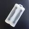 Dual Battery Silicone Cases Protective Covers Colorful Soft Rubber Skin Storage Box - White