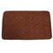 80x50cm Absorbent Anti Slip Memory Foam Carpet Bath Rug Coral Velvet Chronic Rebound Floor Mat - Coffee