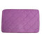 80x50cm Absorbent Anti Slip Memory Foam Carpet Bath Rug Coral Velvet Chronic Rebound Floor Mat - Light Purple