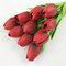 10PCS Fake Artificial Silk Tulips Flores Artificiales Bouquets Party Artificial Flowers  - Red