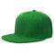 60cm Men Women Plain Fitted Cap Solid Flat Blank Color Baseball Hat  - Green