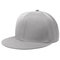 60cm Men Women Plain Fitted Cap Solid Flat Blank Color Baseball Hat  - Gray