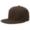 60cm Men Women Plain Fitted Cap Solid Flat Blank Color Baseball Hat  - Coffee