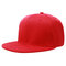 60cm Men Women Plain Fitted Cap Solid Flat Blank Color Baseball Hat  - Red
