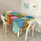 Southeast Asia Rural Home Decor Colorful Lattice Retro Pattern Table Cloth Dining Tablecloth Cover - #7