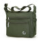 Women Front Pockets Shoulder Bags Light Crossbody Bags High-end Outdoor Sports Bag - Army