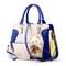 Women Elegant Handbag Cute Bear Shoulder Bag Casual Leisure Crossbody Bag - Blue