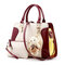 Women Elegant Handbag Cute Bear Shoulder Bag Casual Leisure Crossbody Bag - Wine Red