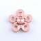 Aluminum Alloy Five Leaves Colorful Fidget Hand Spinner EDC Reduce Stress Focus Attention Toys - Pink