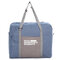 Foldable Waterproof Storage Bag Large Capacity Travel Polyester Handbag - Blue