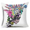 45x45cm Home Decoration Oil Painting Animals and Skull 6 Optional Patterns Pillow Case - #4