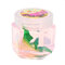 डायनासोर क्रिस्टल कीचड़ हेक्स बोतल पारदर्शी मिट्टी DIY प्लास्टिसिन खिलौना उपहार - गुलाबी