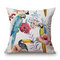 Fodera per cuscino decorativo Fodera per cuscino in cotone, lino, pianta tropicale, fiori, erba - #3